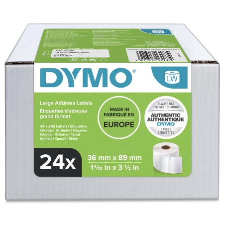 DYMO Address Label 1pk 36X89 BULK S0722390